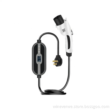 OEM/ODM 220-240Vac 32A 7kW Portable EV Charger Electric Car Chargeing Stations